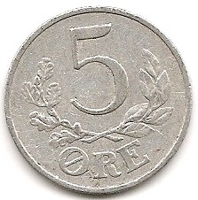  Dänemark 5 Ore 1941 #199   