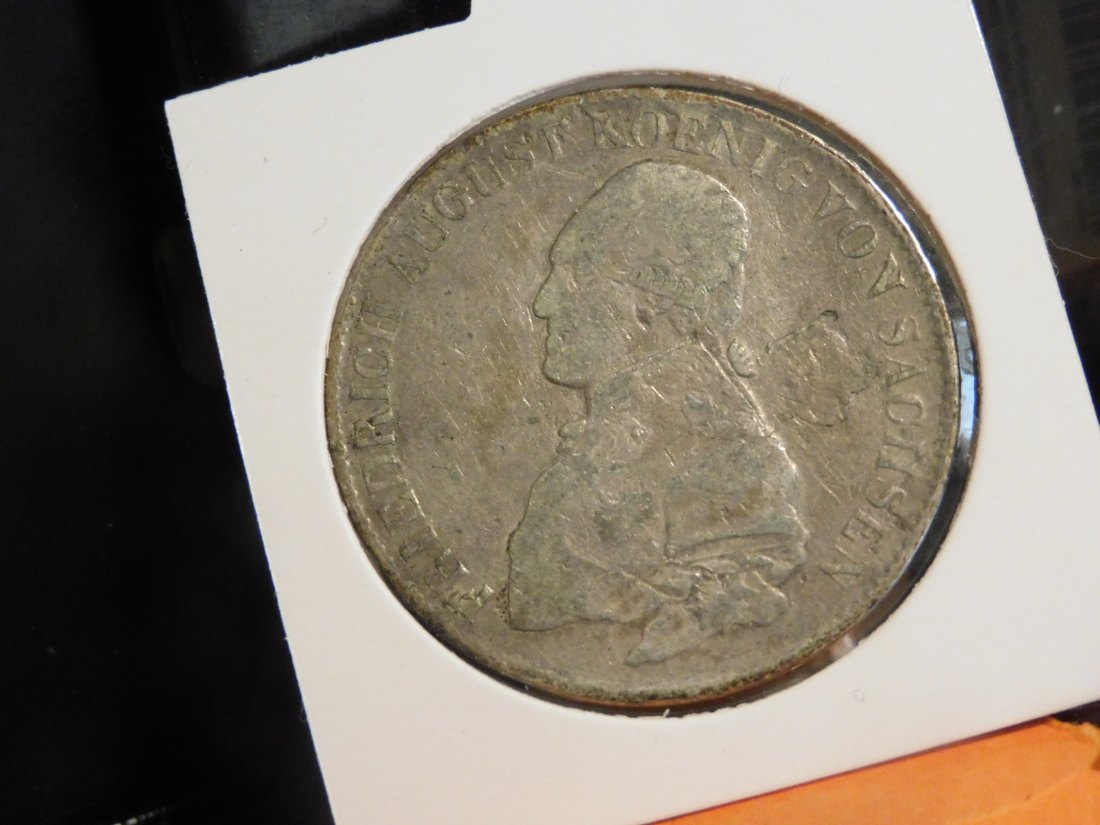 GERMANY 1 THALER 1818 SAXONY.GRADE-PLEASE SEE PHOTOS.