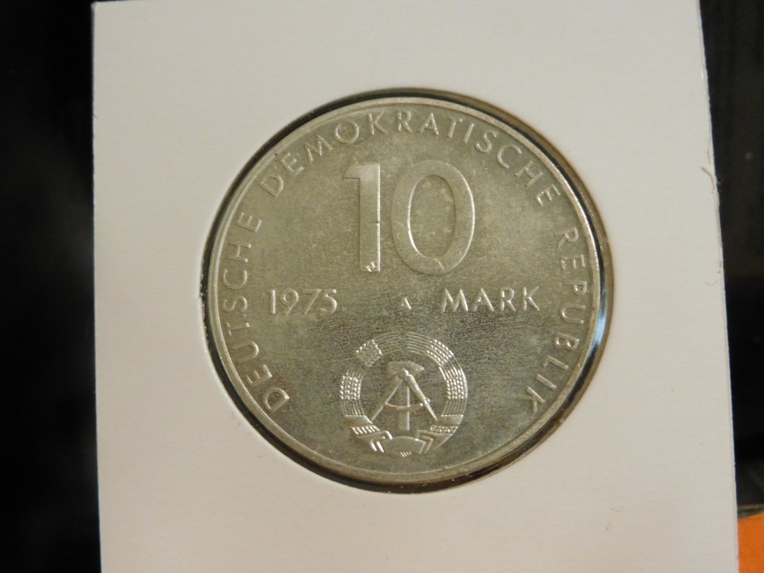  GERMANY 10 MARK 1975 DDR.GRADE-PLEASE SEE PHOTOS.   