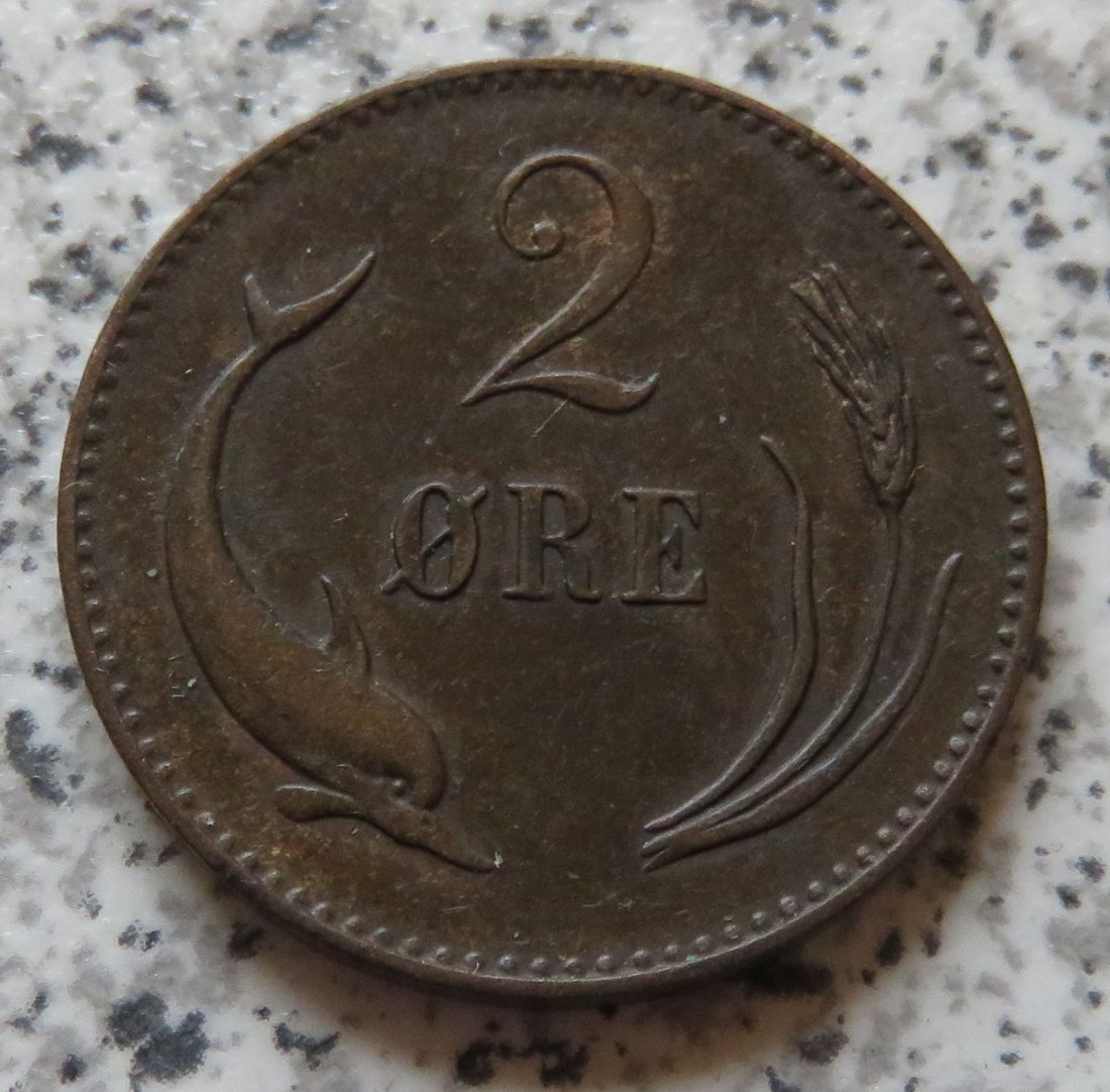  Dänemark 2 Öre 1874, besser   