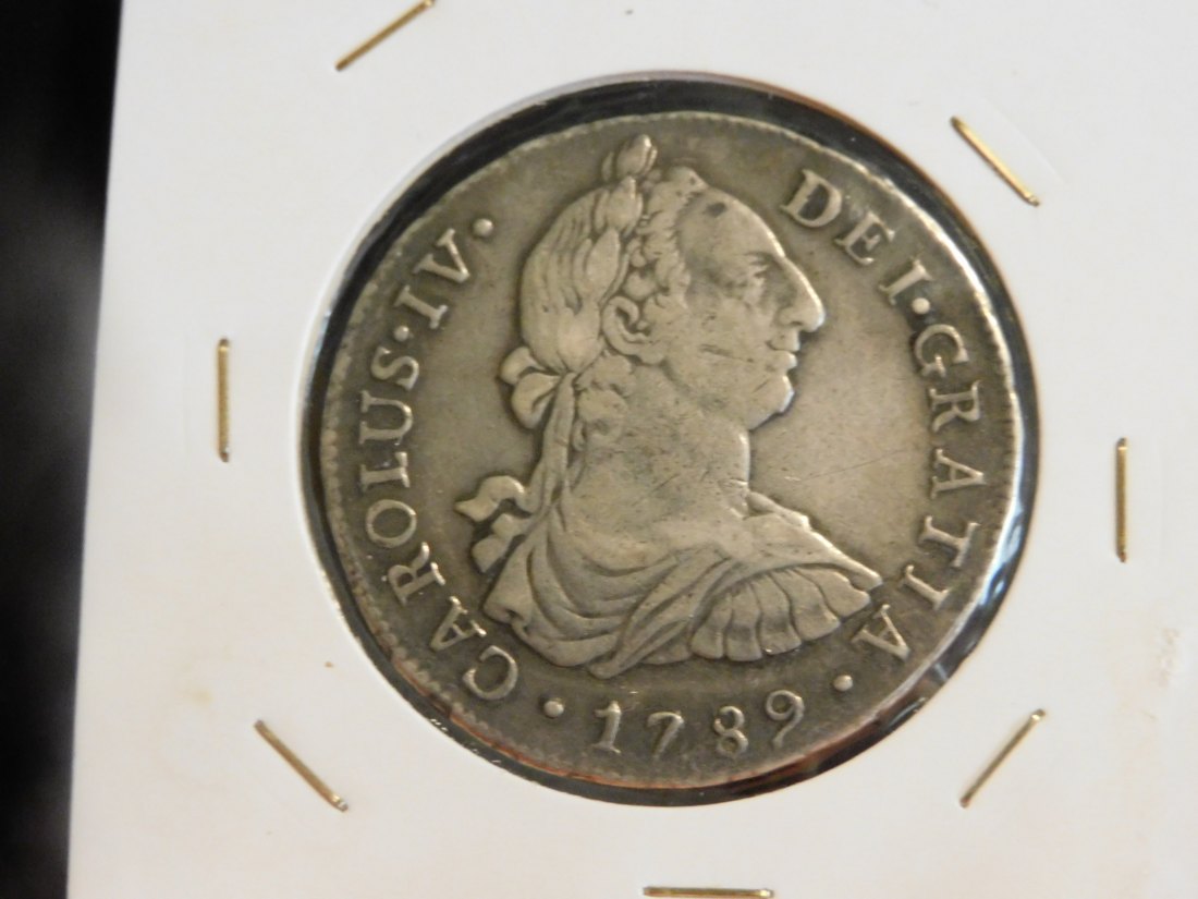 PERU 8 REALES 1789 L-IJ.GRADE-PLEASE SEE PHOTOS.