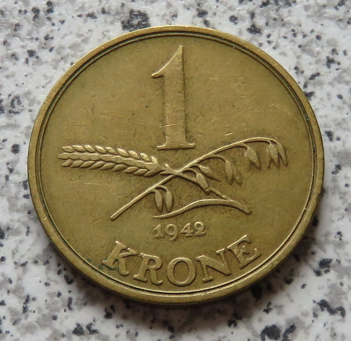  Dänemark 1 Krone 1942   