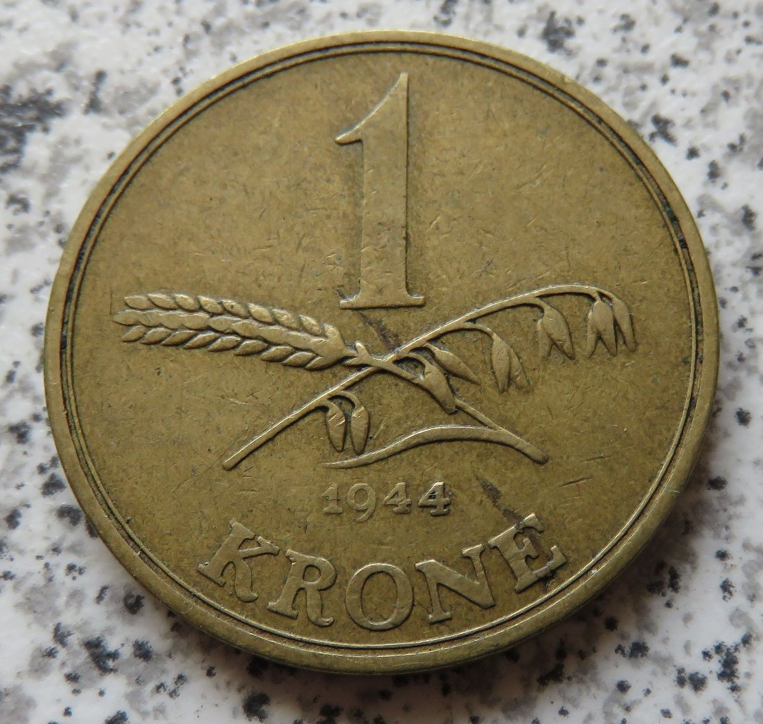  Dänemark 1 Krone 1944   