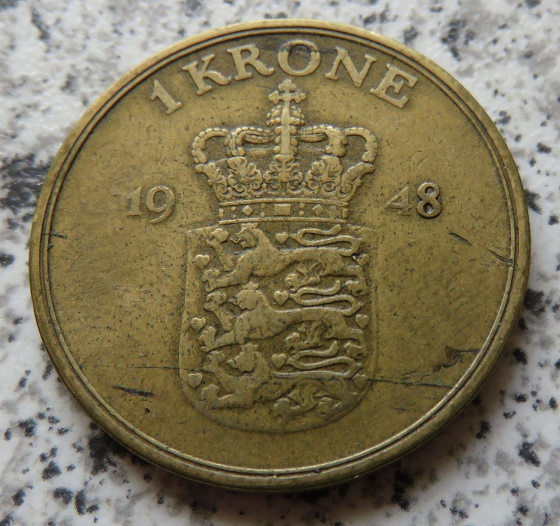  Dänemark 1 Krone 1948   