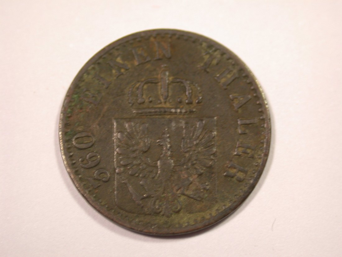  J01 Preussen 1 Pfennig 1868 B in ss   Originalbilder   