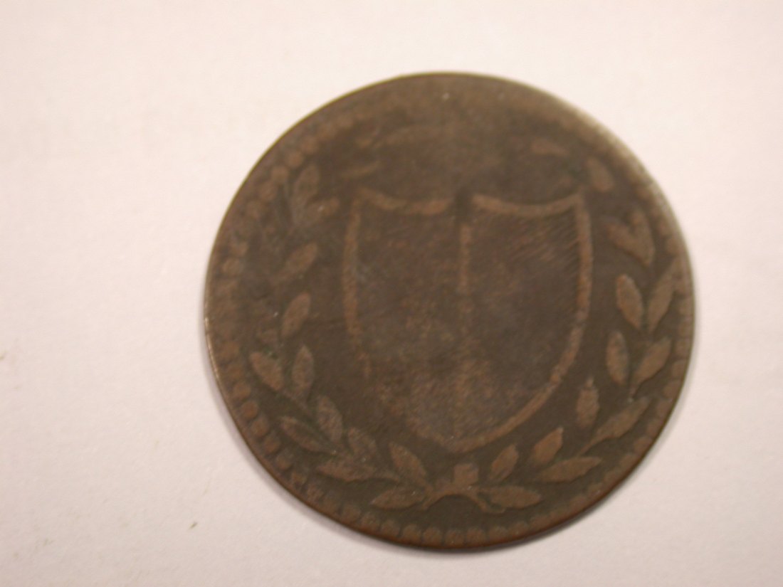  J01  Frankfurt Judenpfennig 1819 in s    Originalbilder   
