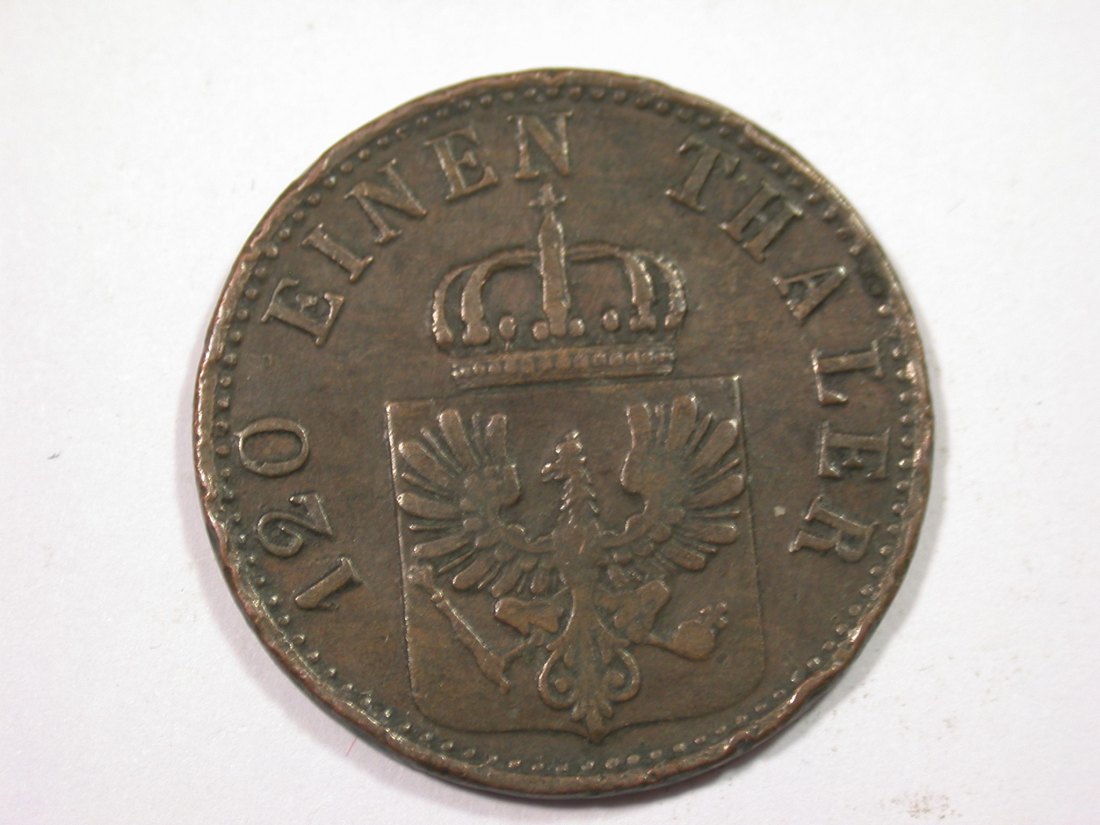  J01  Preussen  3 Pfennig 1868 A in s/ss   Originalbilder   