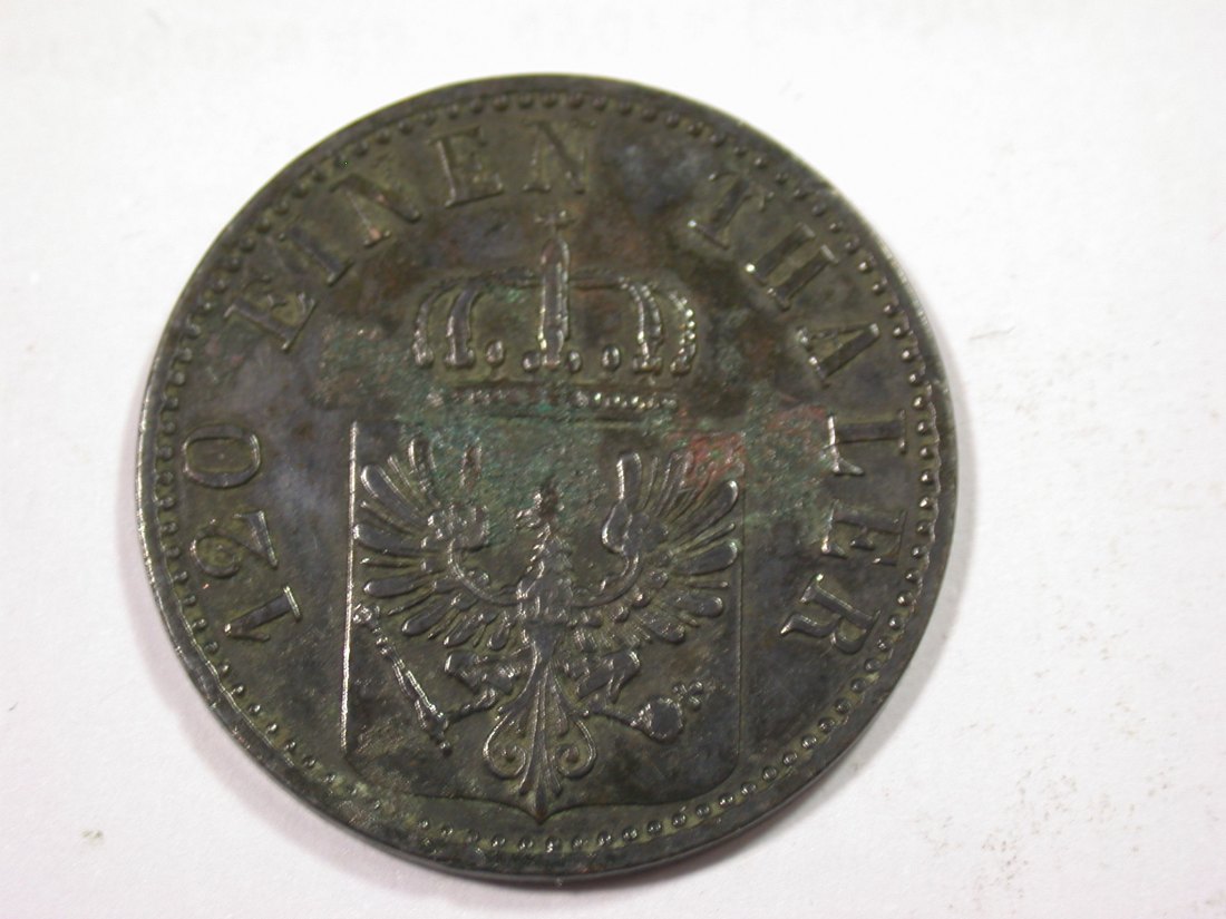  J01  Preussen  3 Pfennig 1869 B in f.ss   Originalbilder   