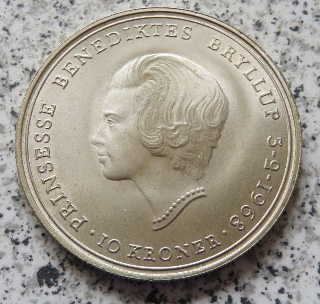  Dänemark 10 Kroner 1968   