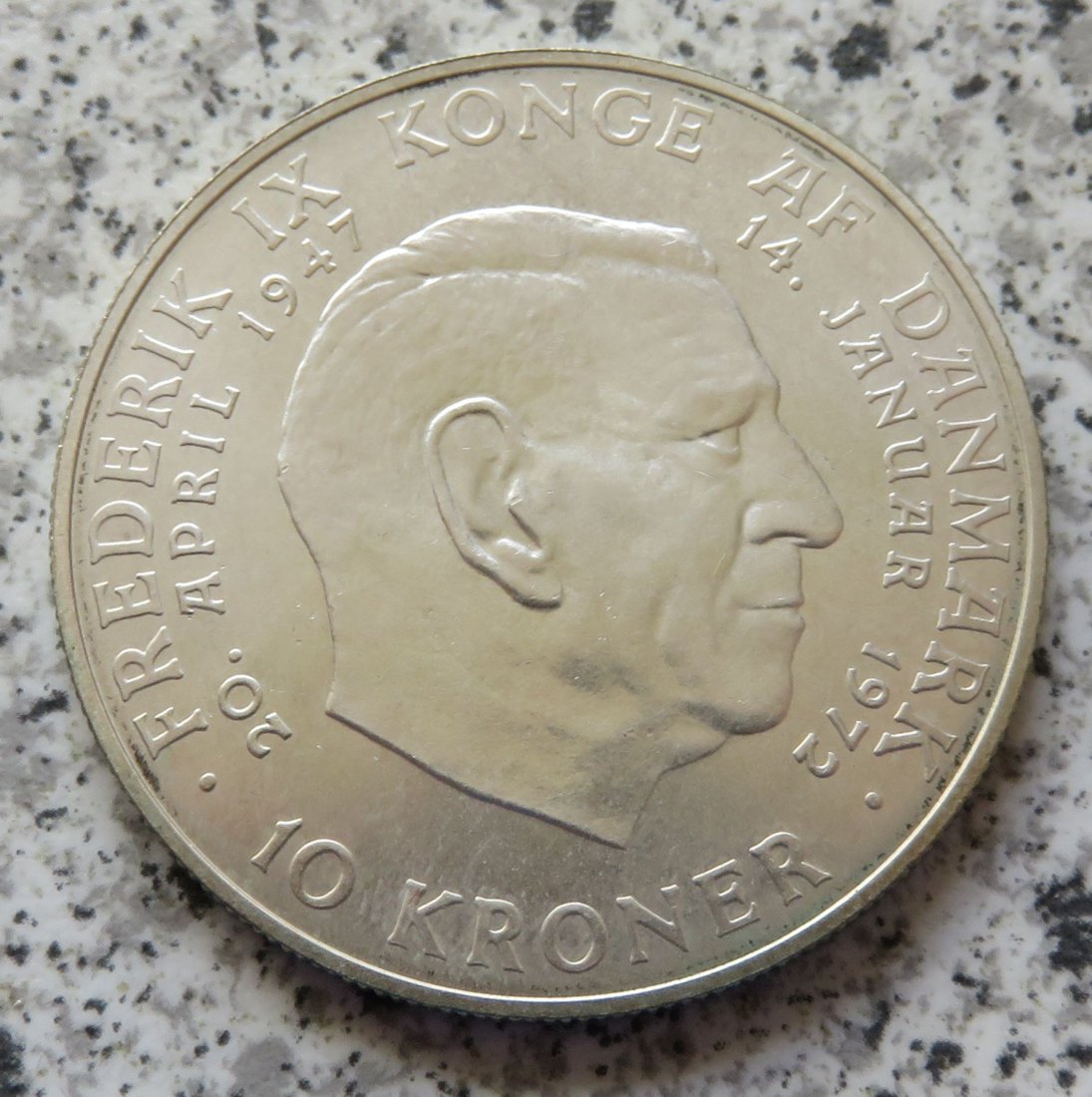  Dänemark 10 Kroner 1972   