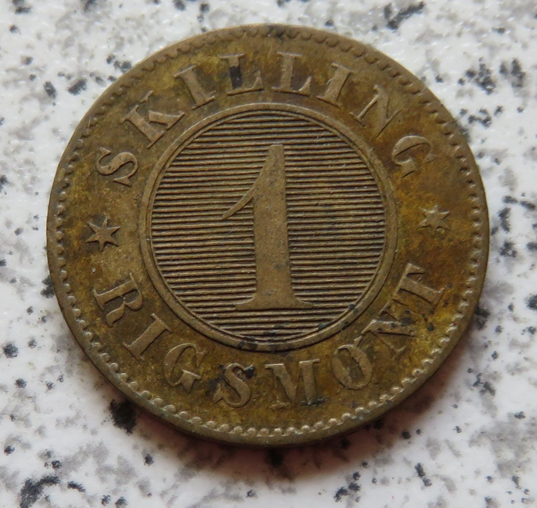  Dänemark 1 Skilling 1856   