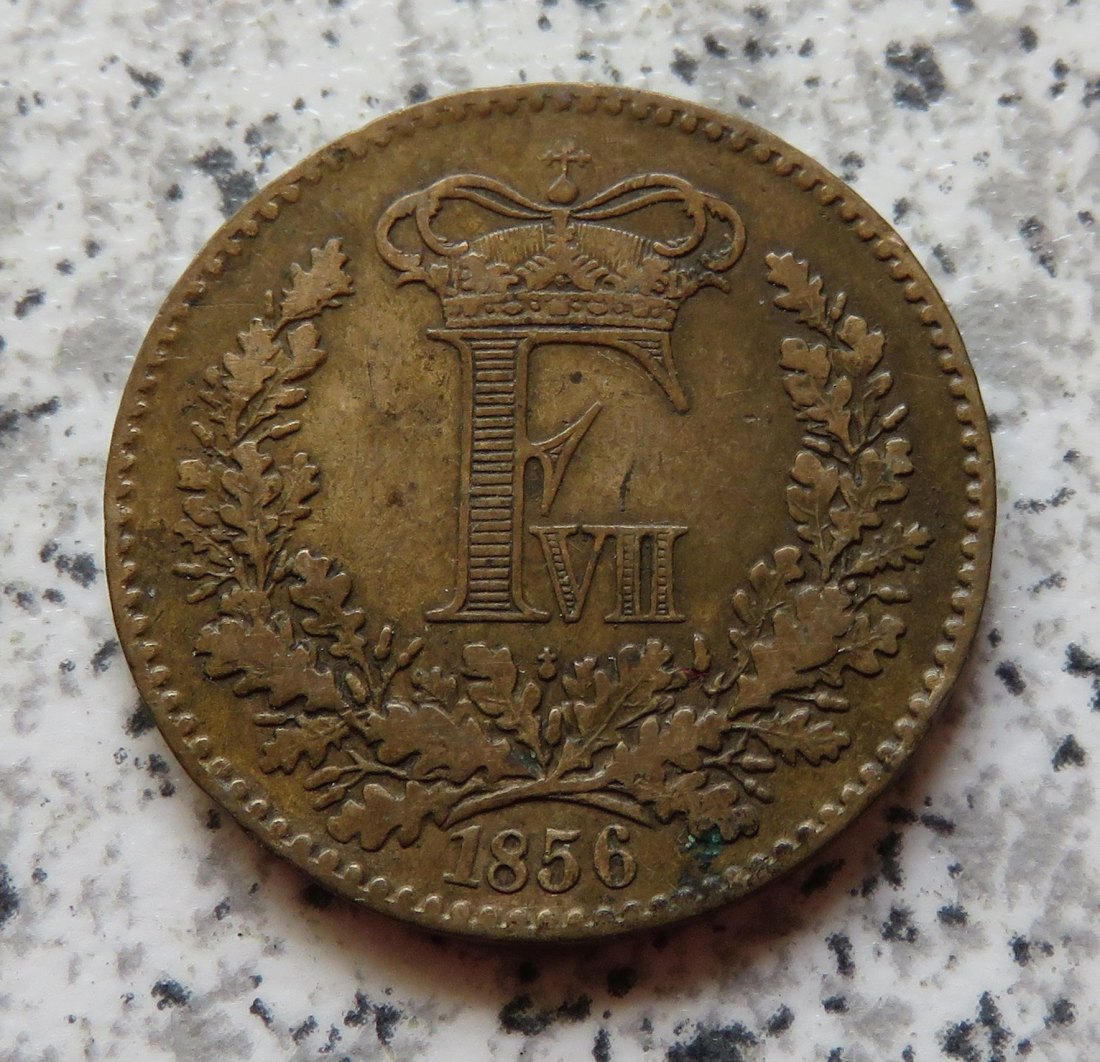  Dänemark 1 Skilling 1856   