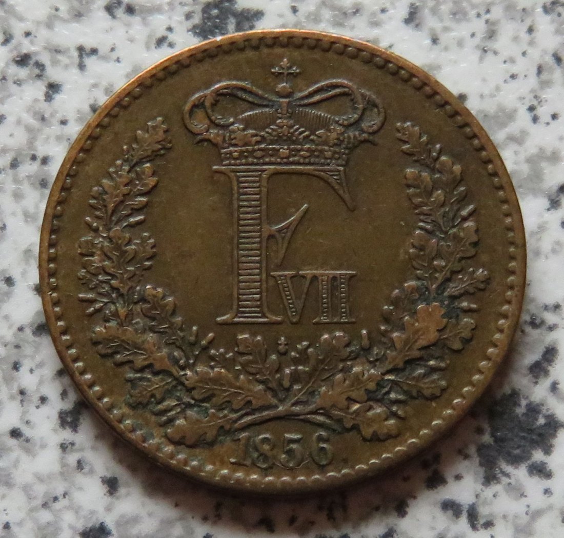  Dänemark 1 Skilling 1856   