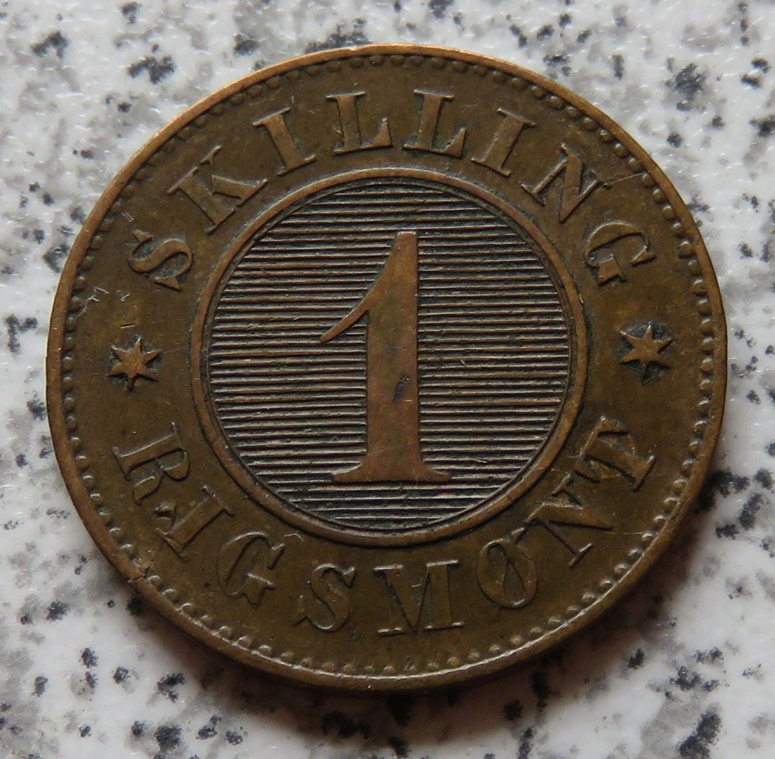  Dänemark 1 Skilling 1856   
