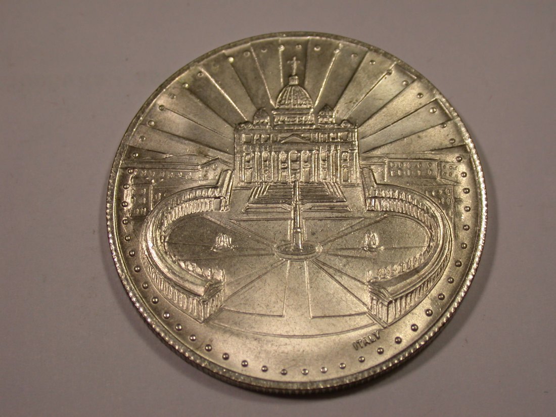  J02  Vatikan Papst Medaille Johannes Paul Italy 15,89 Gramm 35 mm nicht magnetisch  Originalbilder   