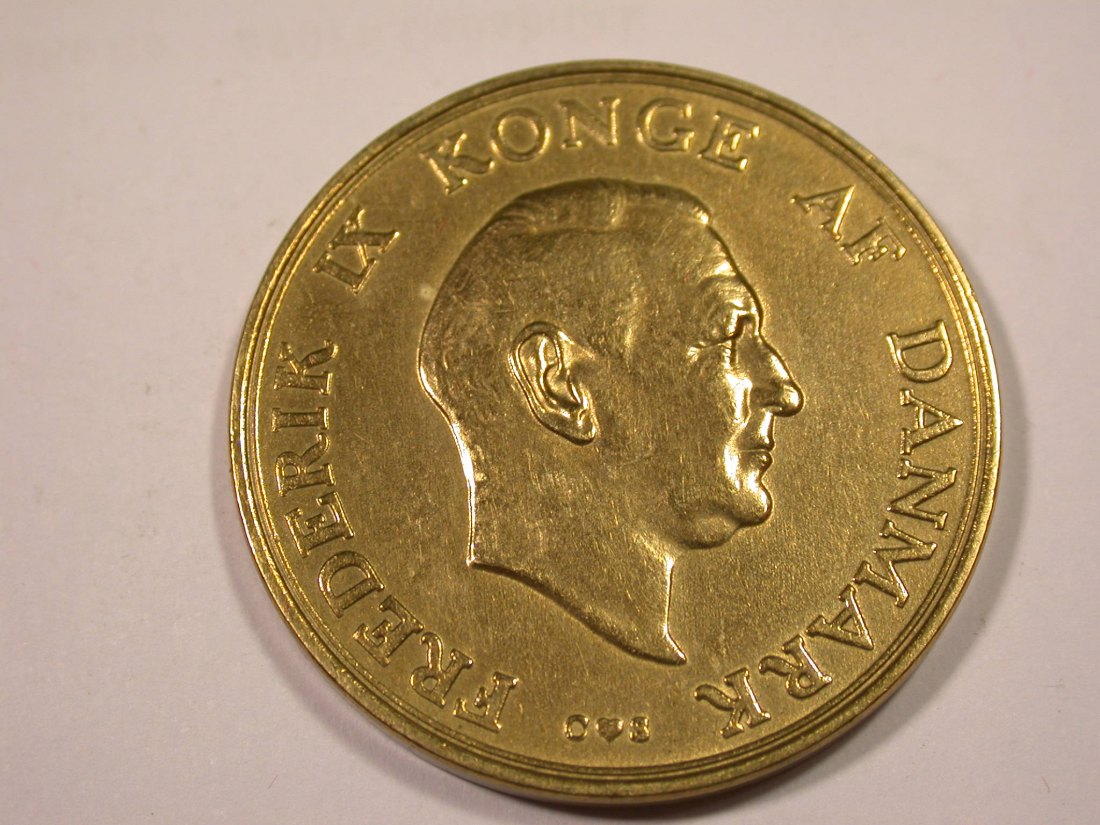  J02  Dänemark  2 Kroner  1958 in ss-vz Originalbilder   