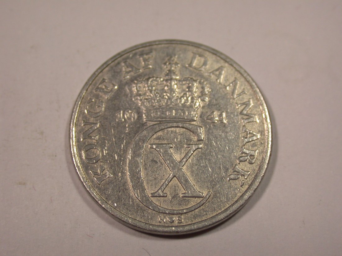  J02  Dänemark  2 Öre 1941 in ss    Originalbilder   