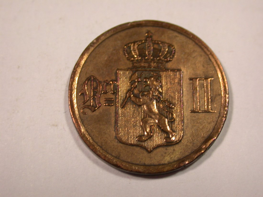  J02  Norwegen  2 Öre  1891 in ss-vz   Originalbilder   