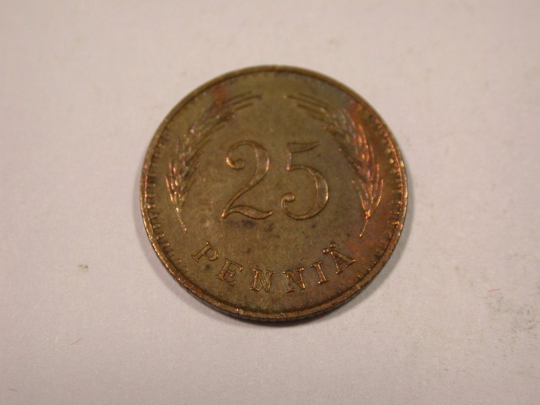 J02 Finnland 25 Penniä 1941 in vz Originalbilder