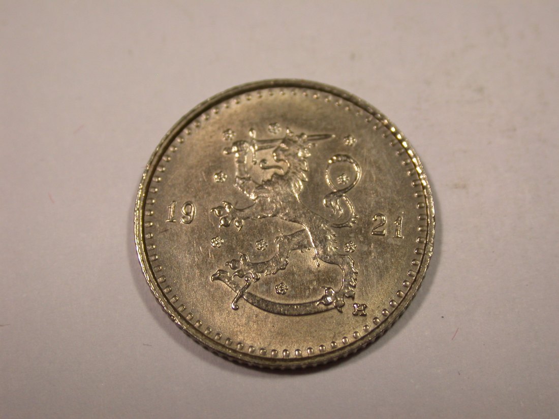  J02  Finnland  25 Penniä  1921 in vz+   Originalbilder   