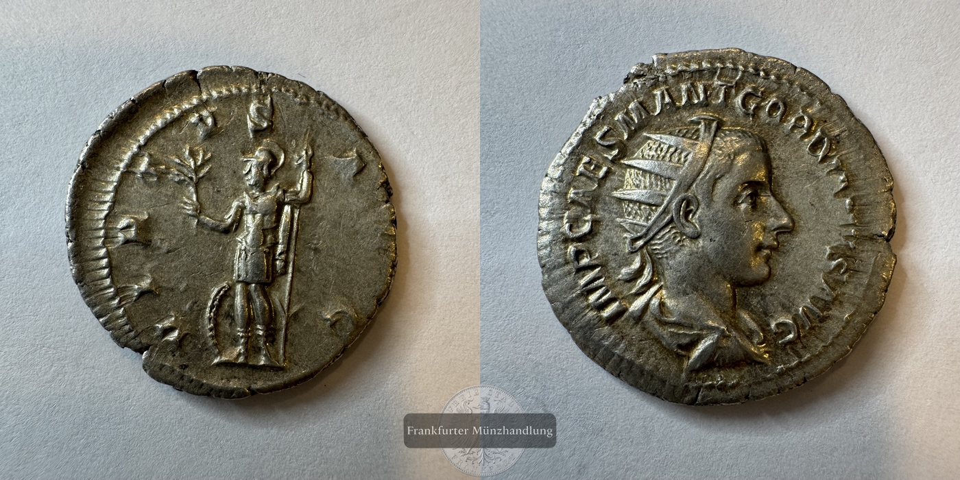  Rom / 1 Antoninianus Gordian III 238-244 n.Chr. FM-Frankfurt Silberraugewicht: 4,33g   