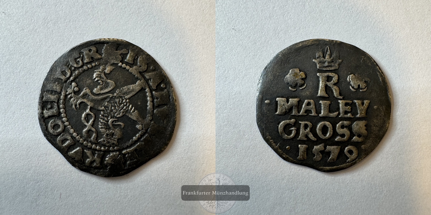  Böhmen / Marley Groschen Rudolph II 1579 FM-Frankfurt Silberraugewicht: 0,97g   