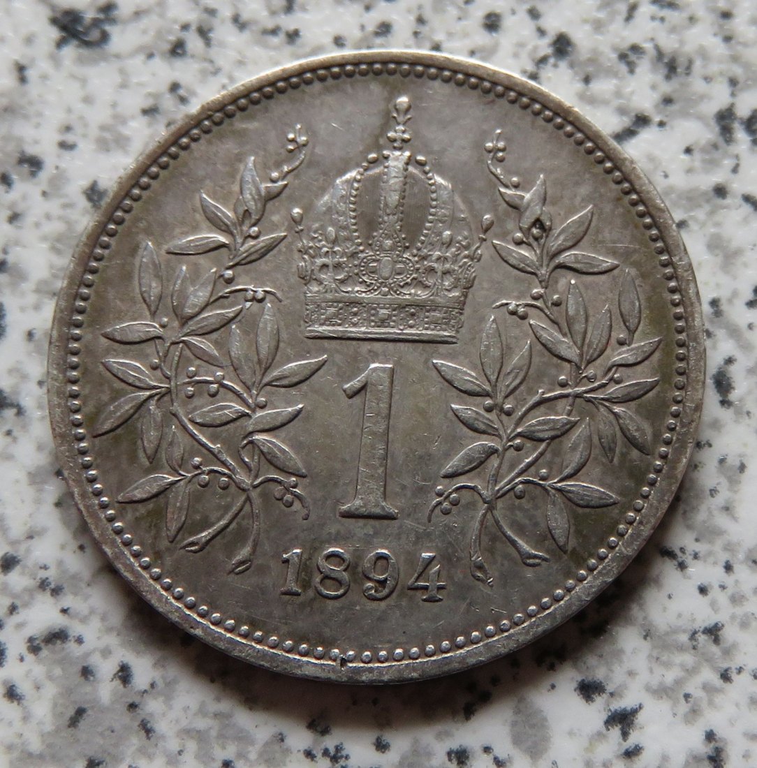  Österreich 1 Corona 1894, besser   