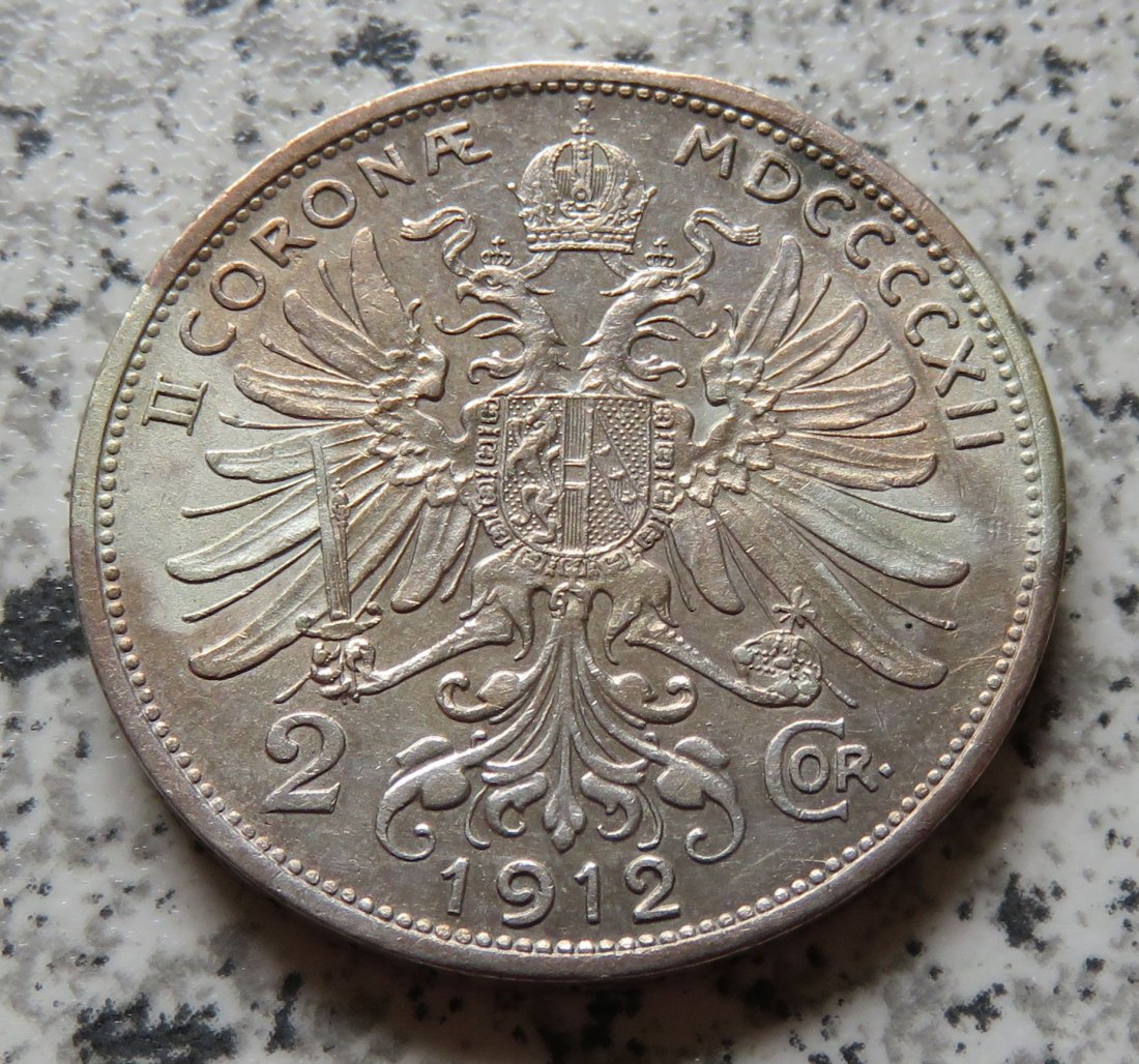  Österreich 2 Corona 1912   