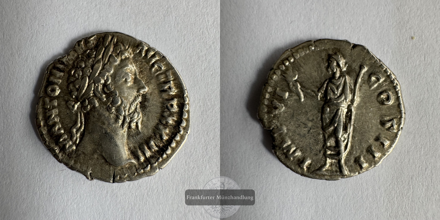  Rom / Denarius Marcus Aurelius 161-180 n.Chr. FM-Frankfurt Silberraugewicht: 3,09g   