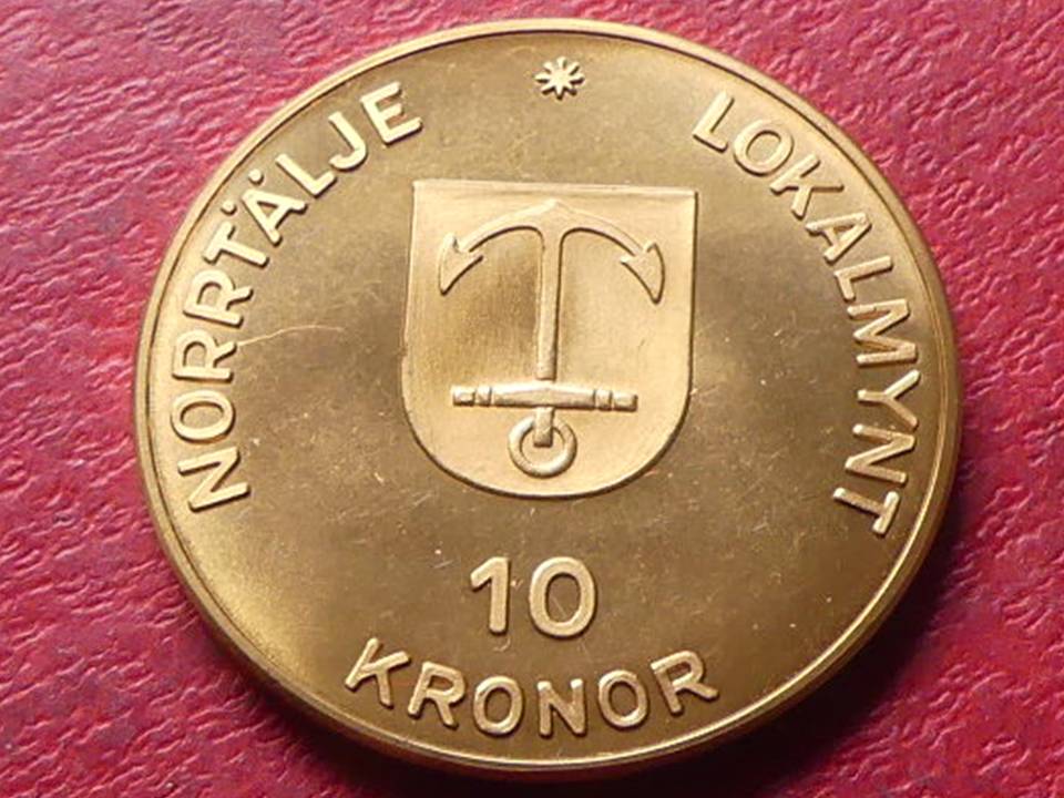  Münze/Token 10 Kronor Norrtälje Lokalmynt „Gustaf Dalen“, 1979, Top-Erhaltung   