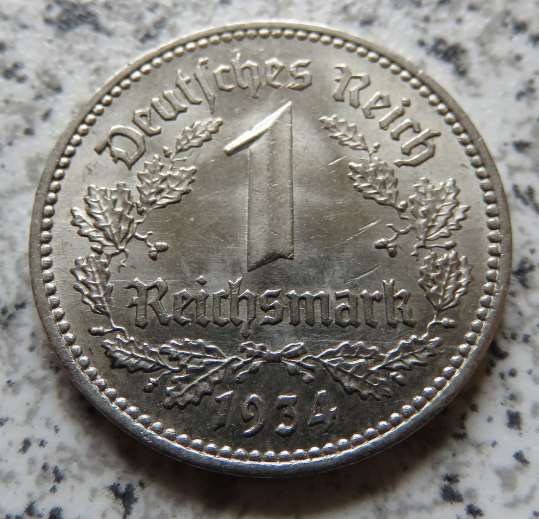 Drittes Reich 1 Reichsmark 1934 A   