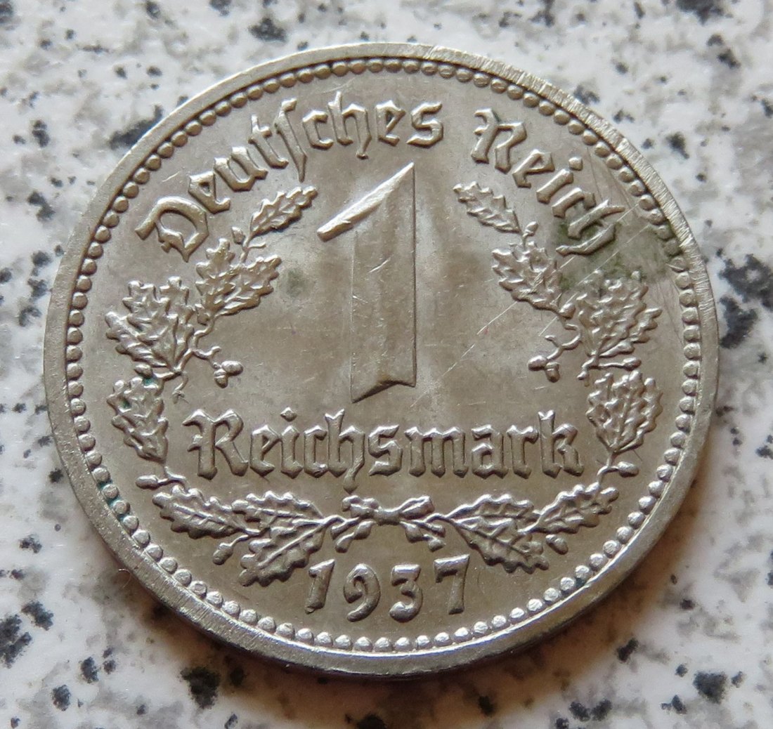  Drittes Reich 1 Reichsmark 1937 J   