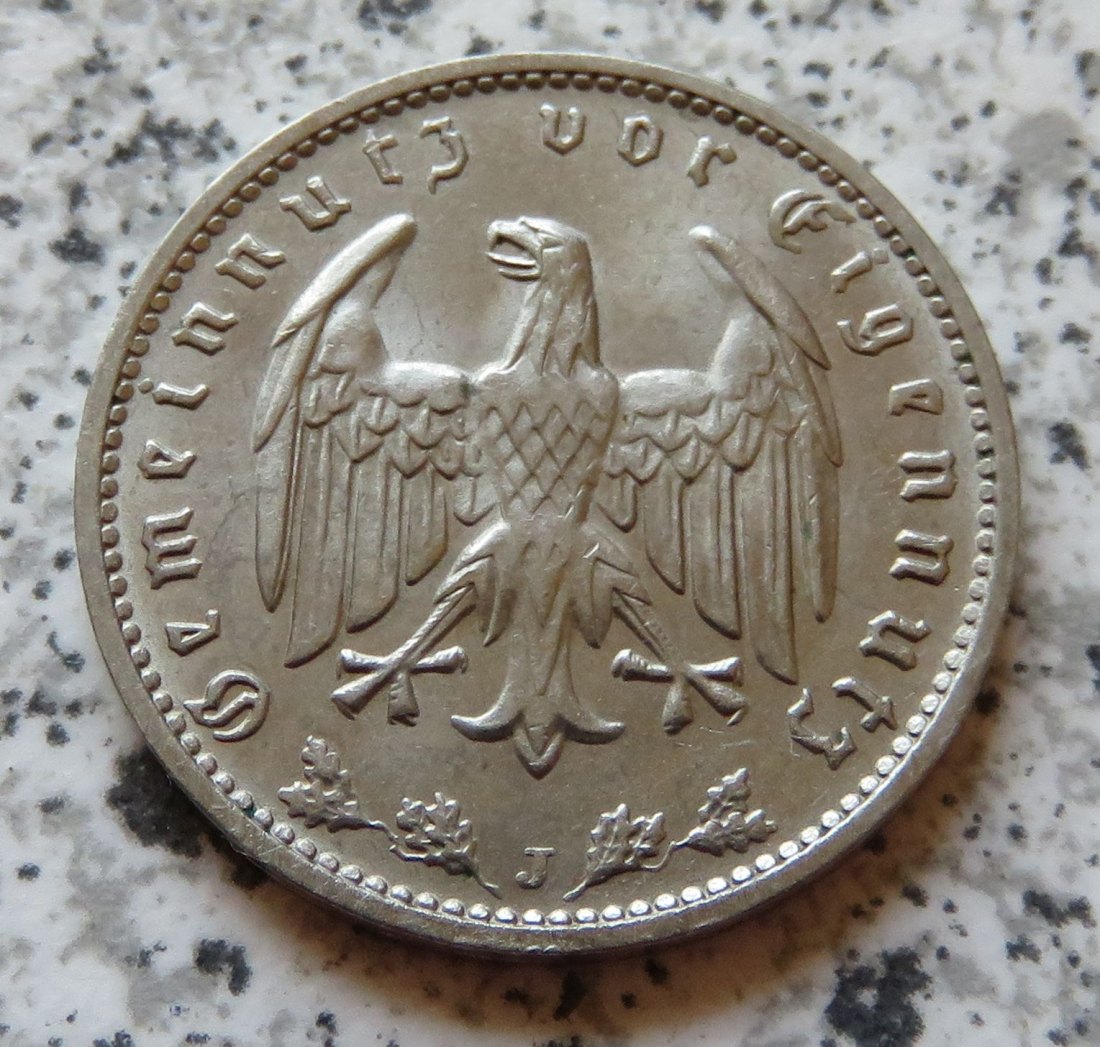  Drittes Reich 1 Reichsmark 1937 J   