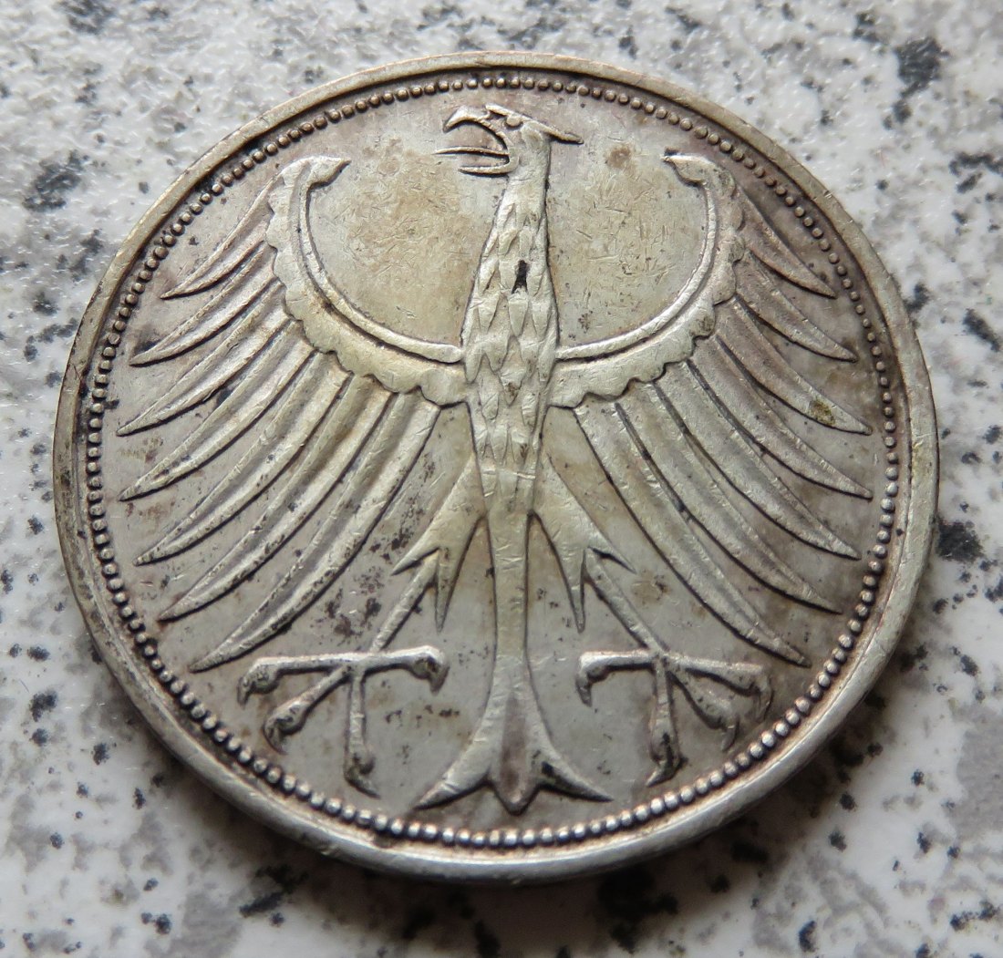  BRD 5 DM 1957 J (Heiermann)   