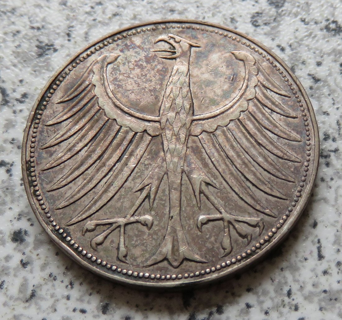  BRD 5 DM 1958 F (Heiermann)   