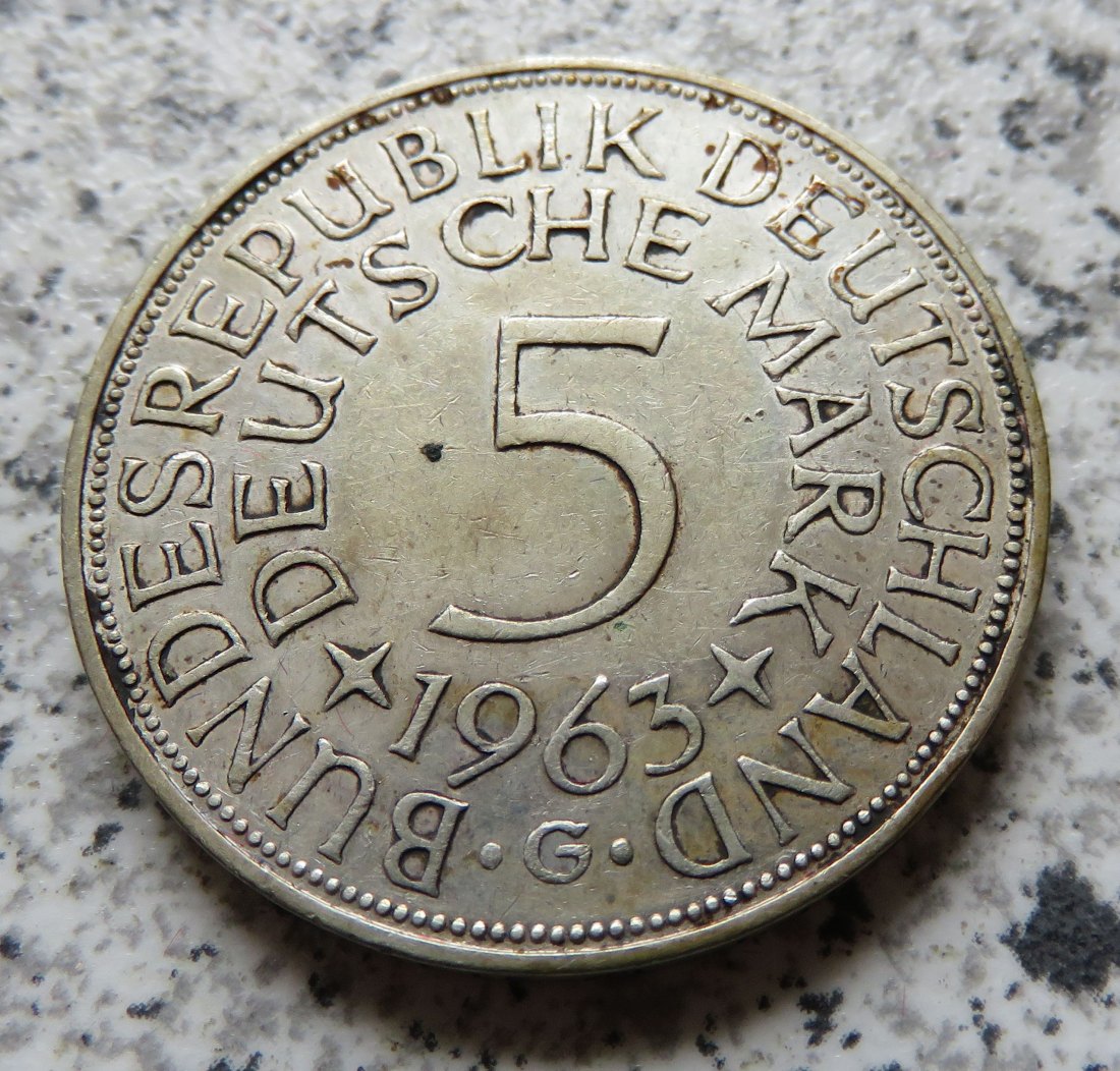  BRD 5 DM 1963 G (Heiermann)   