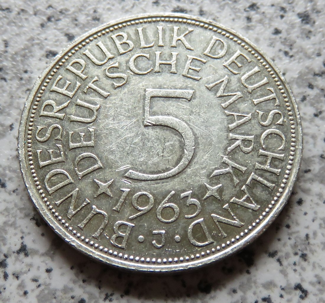  BRD 5 DM 1963 J (Heiermann)   