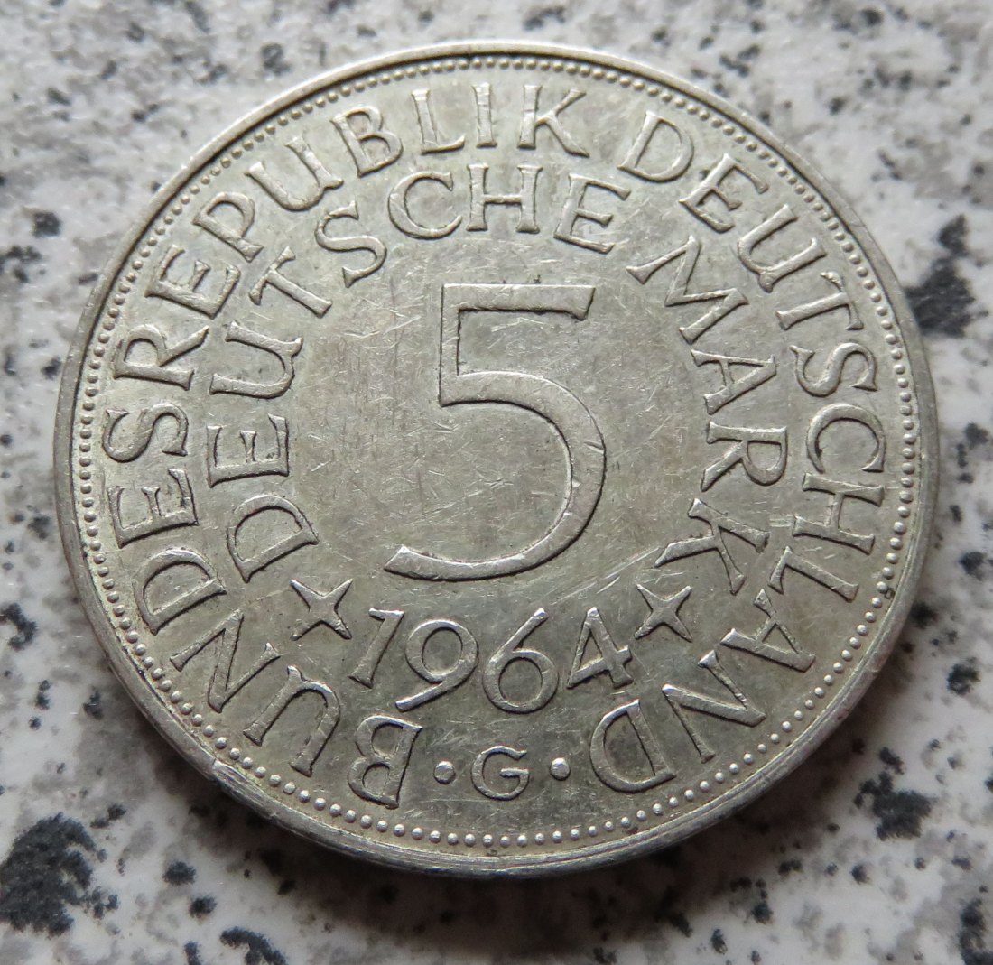  BRD 5 DM 1964 G (Heiermann)   