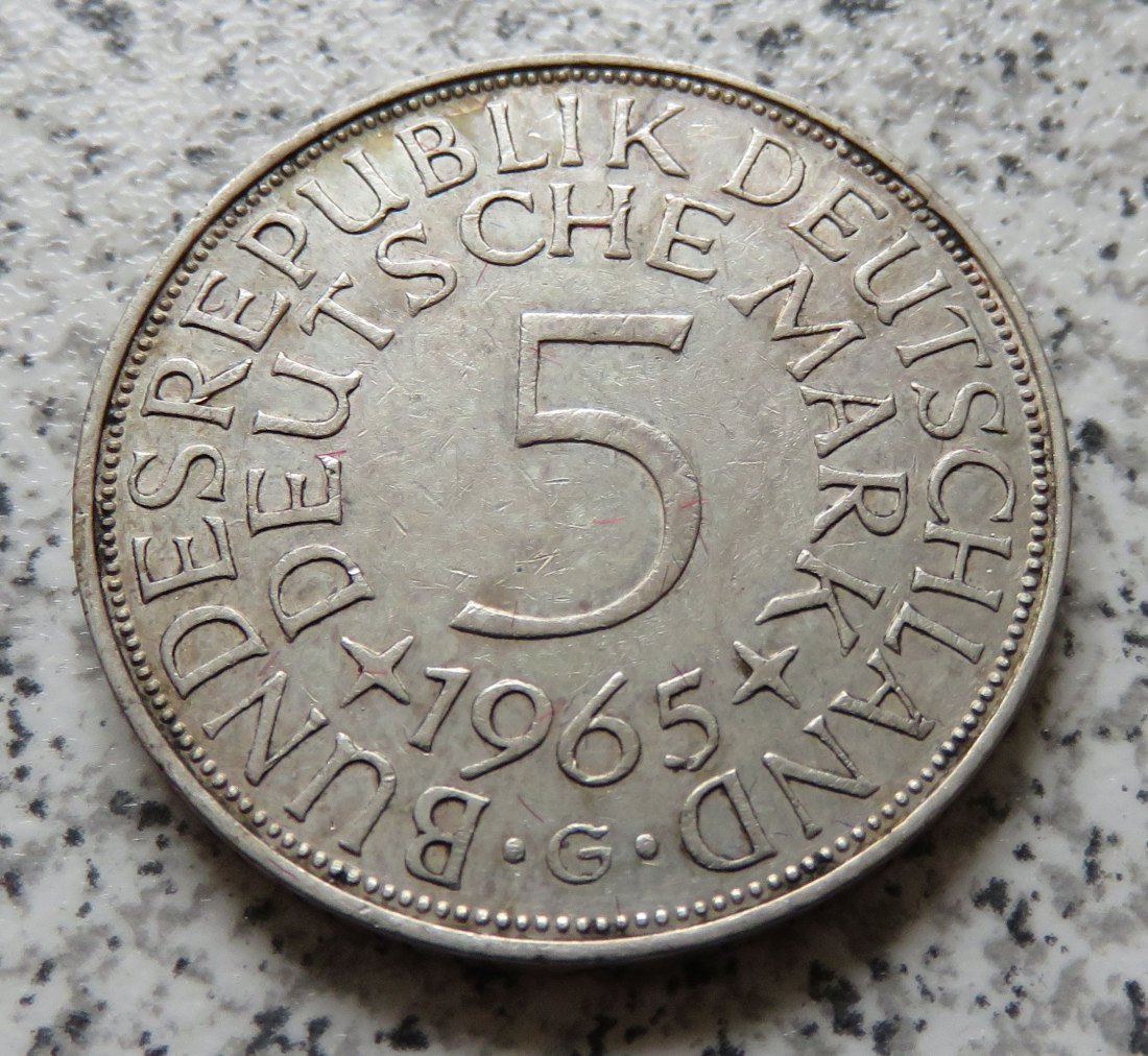  BRD 5 DM 1965 G (Heiermann)   