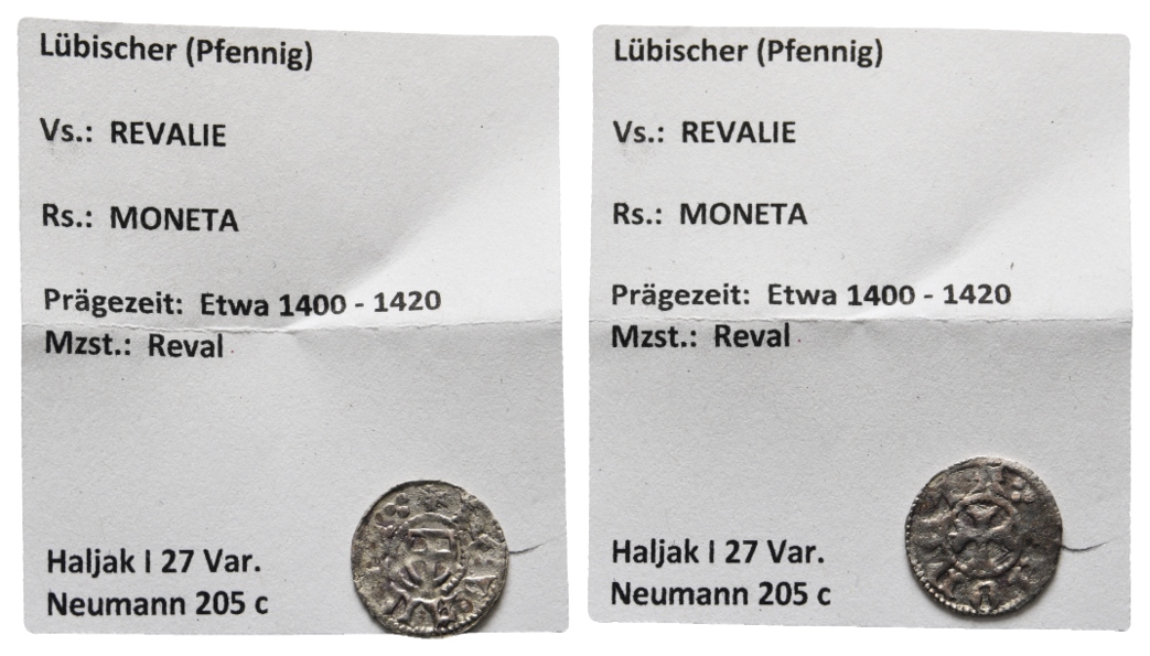 Mittelalter; Lübischer Pfennig   