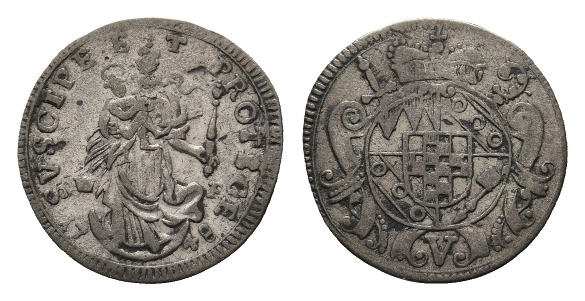  Altdeutschland; Würzburg; Kleinmünze 1748   