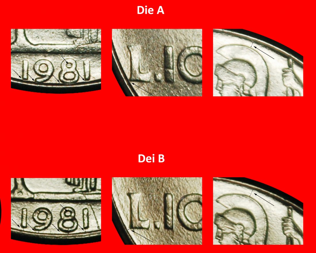 Ⰶ GODDESS MINERVA (1954-1989): ITALY ★ 100 LIRAS 1981R! 2 DISCOVERY COINS! ★ LOW START ★ NO RESERVE!