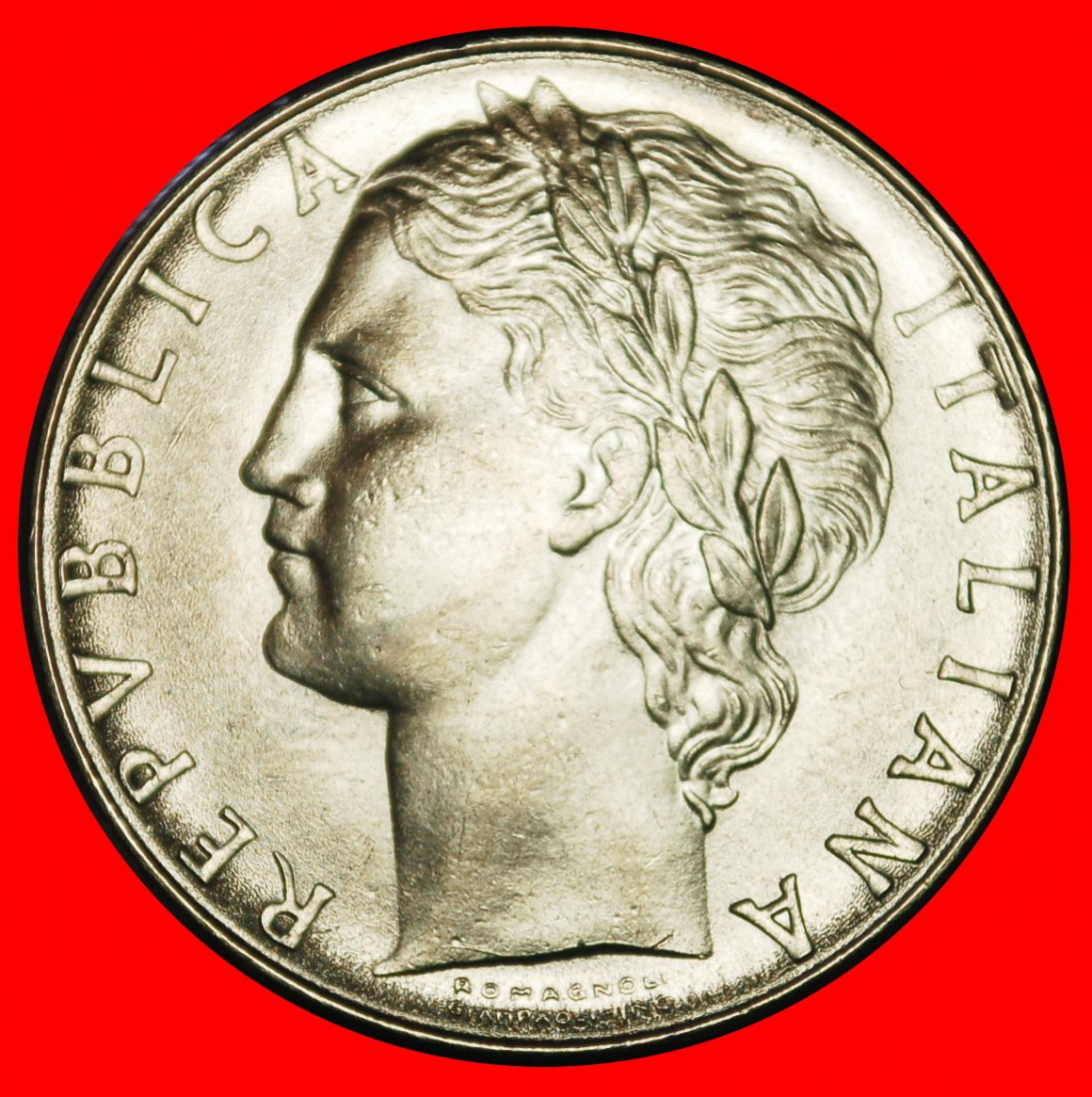  Ⰶ GODDESS ARTEMIS NOT MINERVA (1954-1989): ITALY ★ 100 LIRAS 1979R! ERROR! ★ LOW START ★ NO RESERVE!   