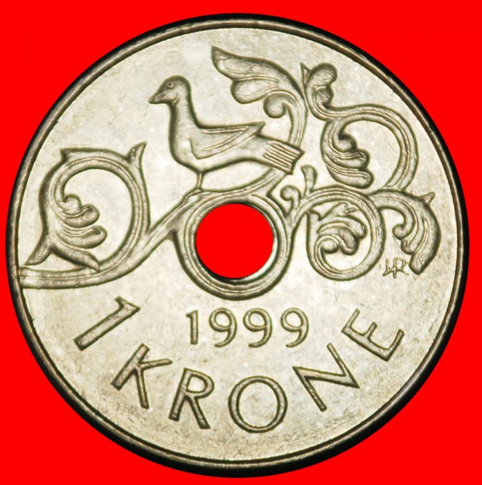Ⰶ VOGEL (1997-2016): NORWEGEN ★ 1 KRONE 2005 TYP A! ★OHNE VORBEHALT!