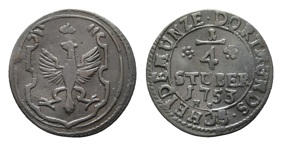  Altdeutschland; Kleinmünze 1753   