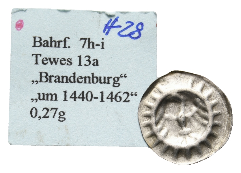  Altdeutschland; Brandenburg; Hohlpfennig   
