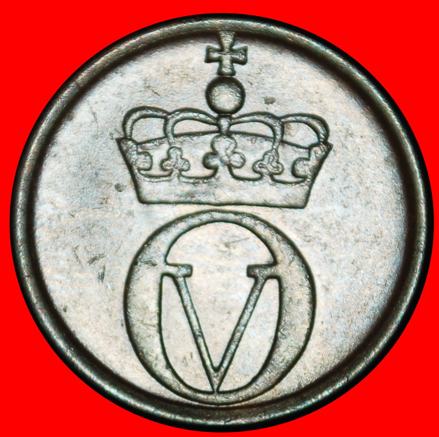  Ⰶ VOGEL (1958-1972): NORWEGEN ★ 2 OERE 1963! OLAV V. (1957-1991) ENTDECKUNG MÜNZE!★OHNE VORBEHALT!   
