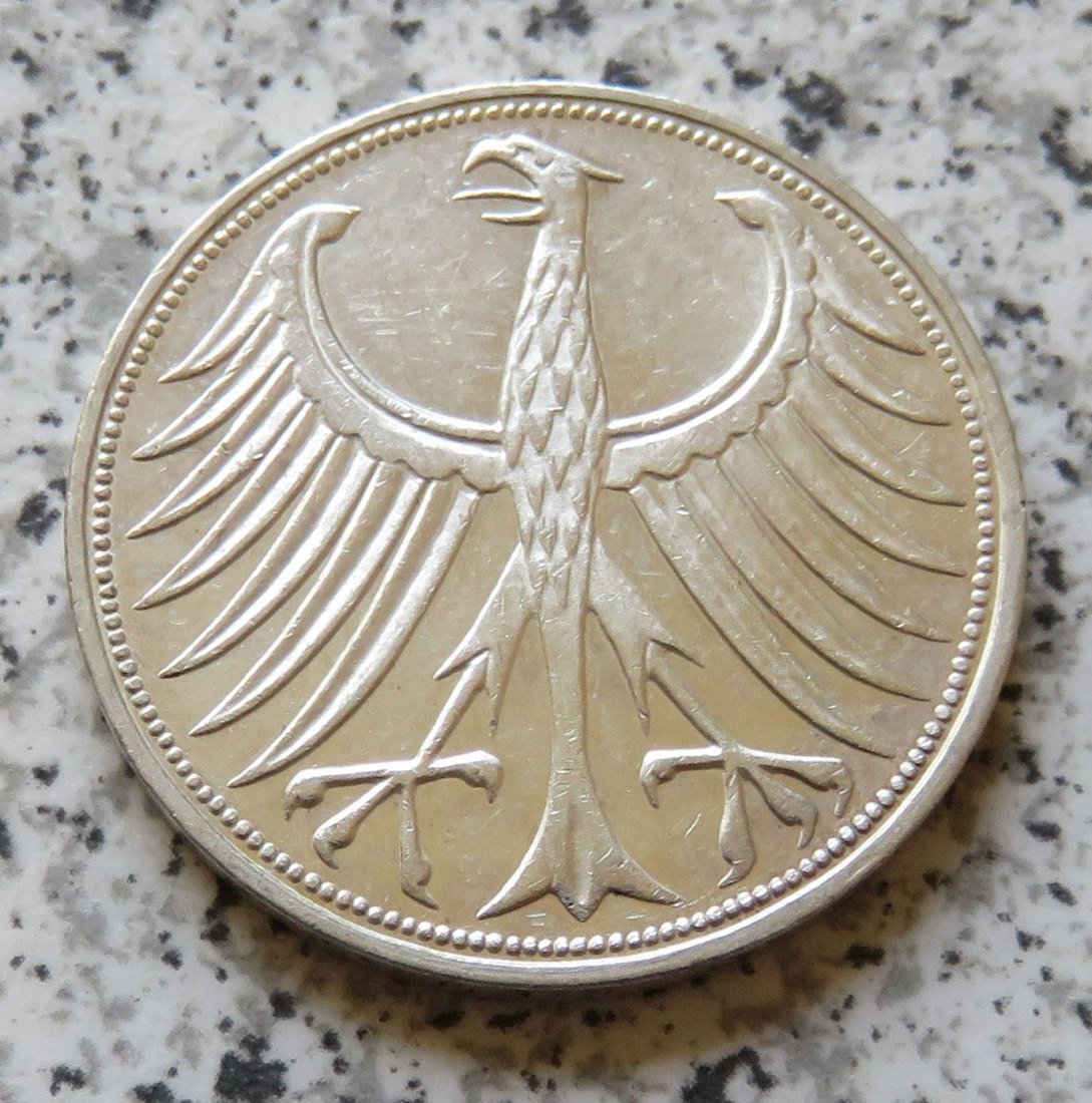  BRD 5 DM 1968 F (Heiermann oder Silberadler)   