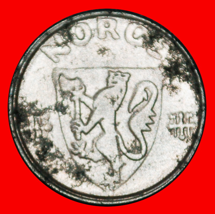 Ⰶ DEUTSCHLAND (1941-1945): NORWEGEN ★ 1 OERE 1942! KRIEGSZEIT (1939-1945) ★OHNE VORBEHALT!