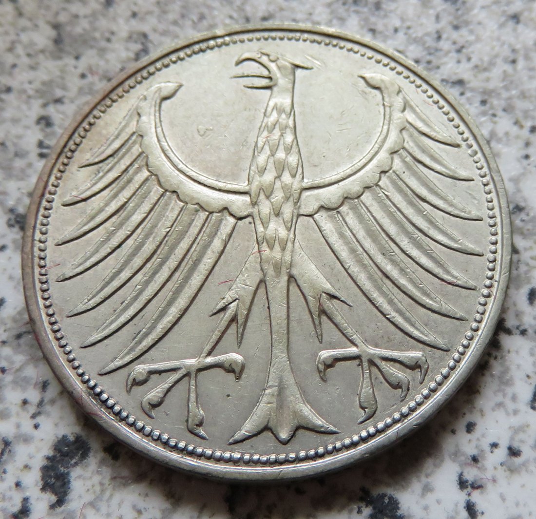  BRD 5 DM 1969 J (Heiermann oder Silberadler)   
